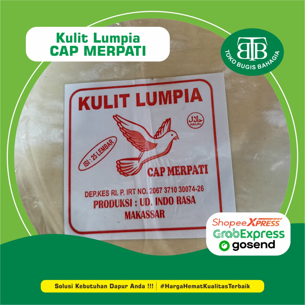 

Kulit Lumpia Cap Merpati, Murah Makassar