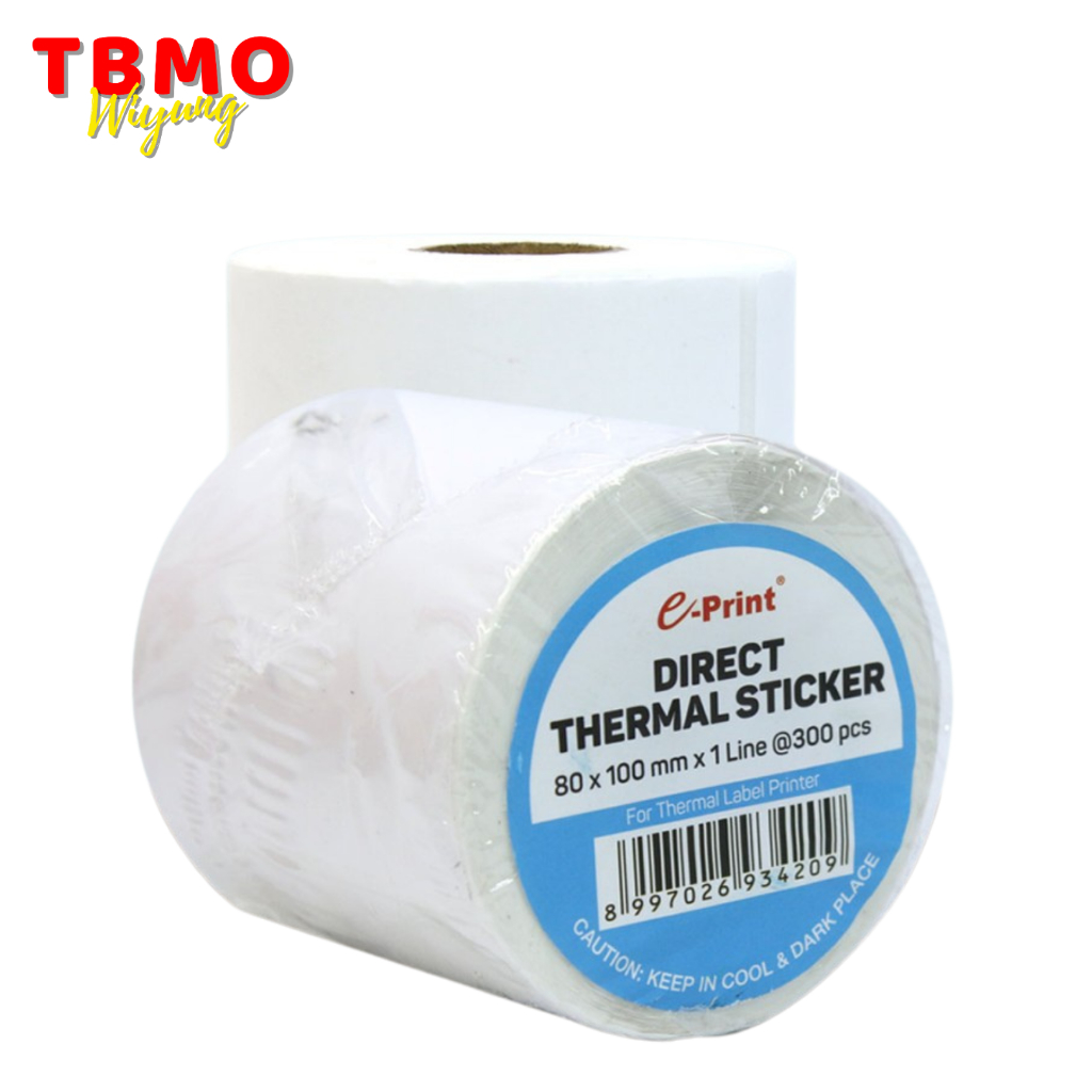 

TBMO E-Print Direct Thermal Sticker Label Barcode 80x100 mm