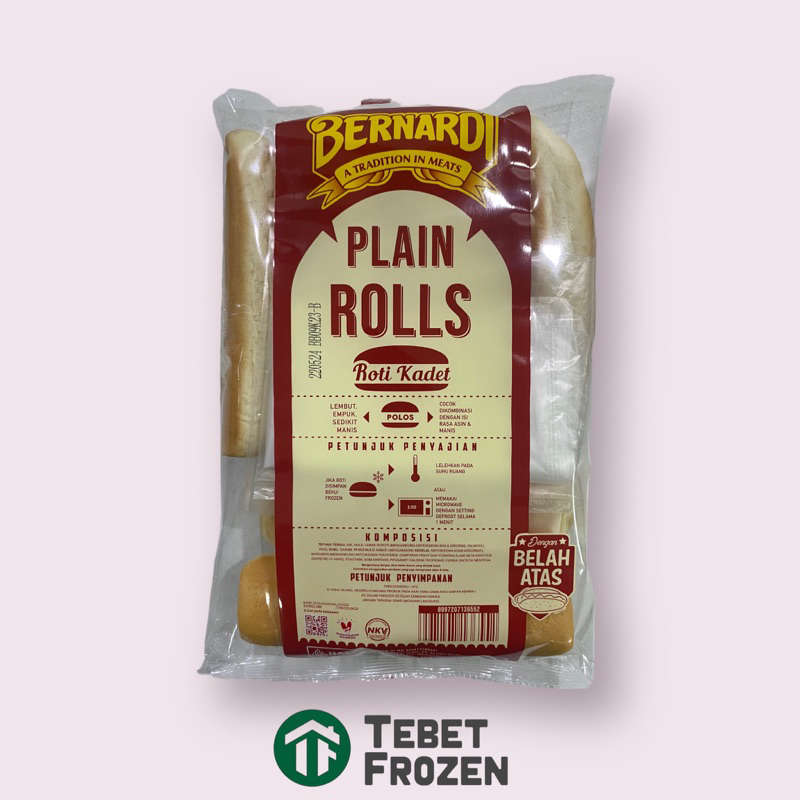 

BERNARDI ROTI HOTDOG / PLAIN ROLL ISI 6PCS - TEBET FROZEN