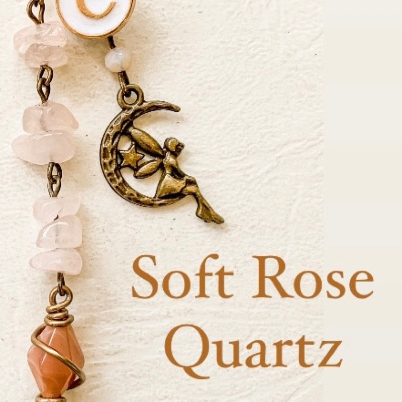 

READY STOCK BOOKMARK - Soft rose quartz