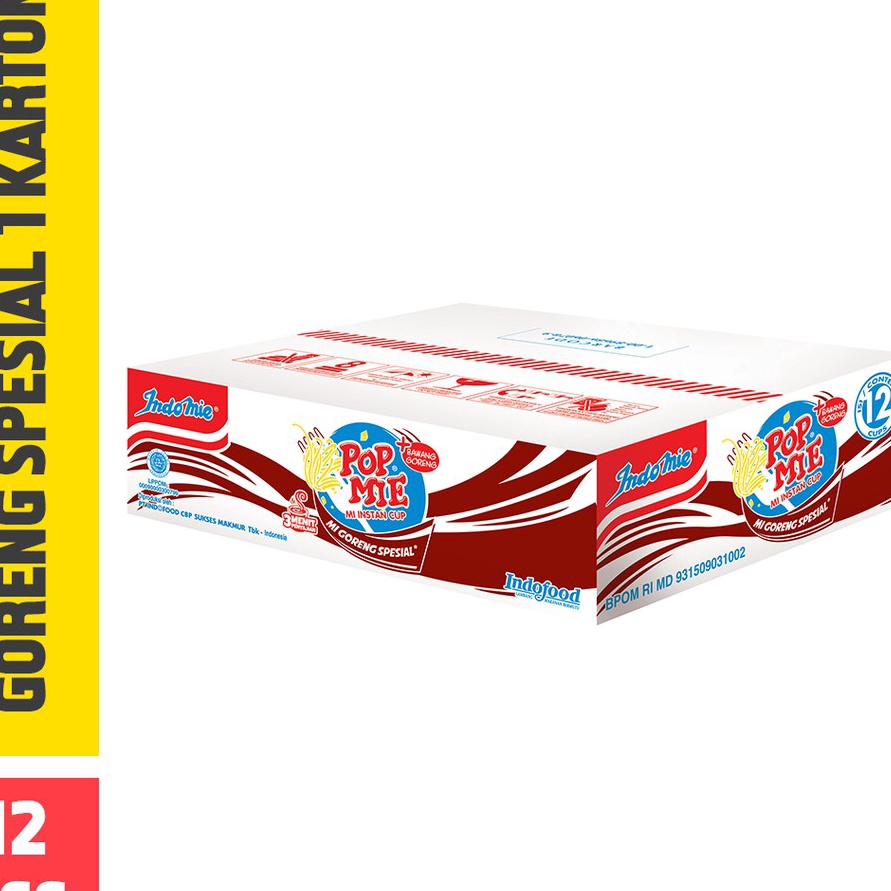 

XC26619 Pop Mie Goreng Special 1 Dus12pcs 192gr