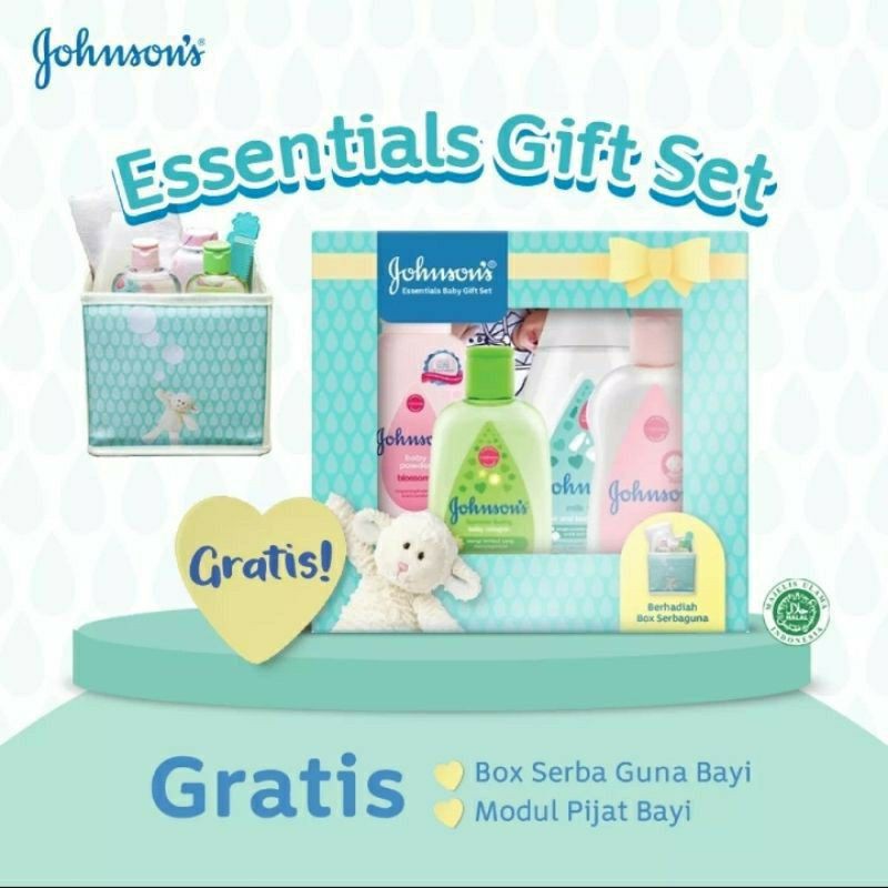 Johnson's Baby Gift Pack Essentials Gift Pack / Set Johnson Perawatan Bayi Kado Bayi Set