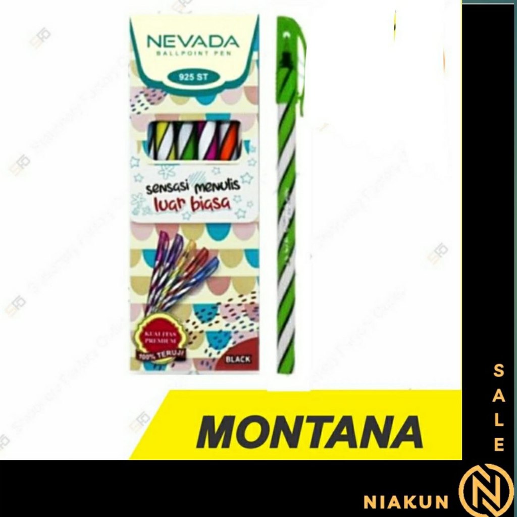 

Pen Spiral Nevada 925 ST - Pulpen Lilin Murah Montana Group satuan/ ecer - Hitam