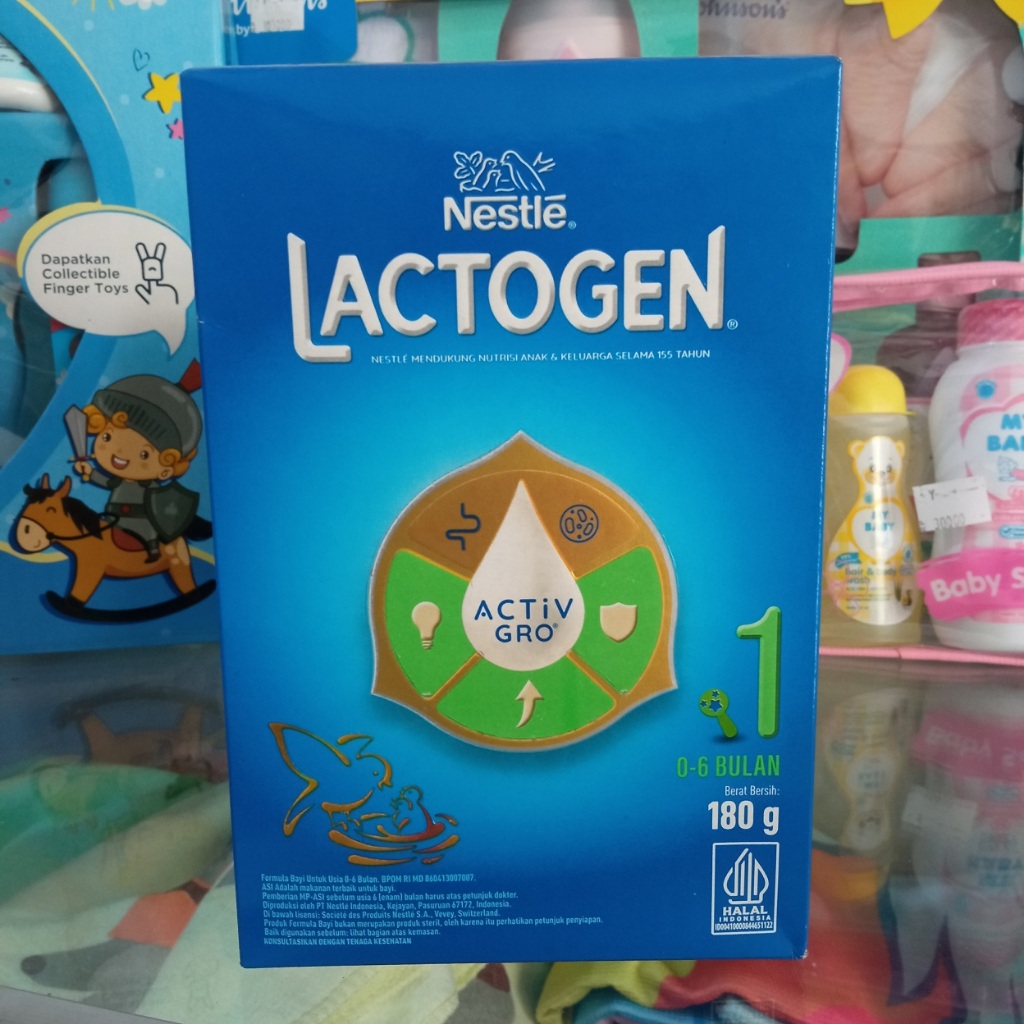 [SIAP KIRIM] SUSU NESTLE LACTOGEN 1 180 GRAM / 350 GRAM. SUSU FORMULA BAYI 0-6 BULAN. SUSU PROBIOTIK