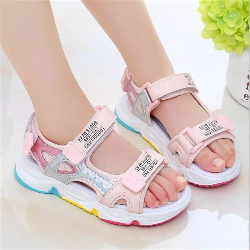 Sandal Gunung Kasual Anak SANDAL HOLOGRAM BG-963 Sendall Anak Sendal anak Tali Gesper