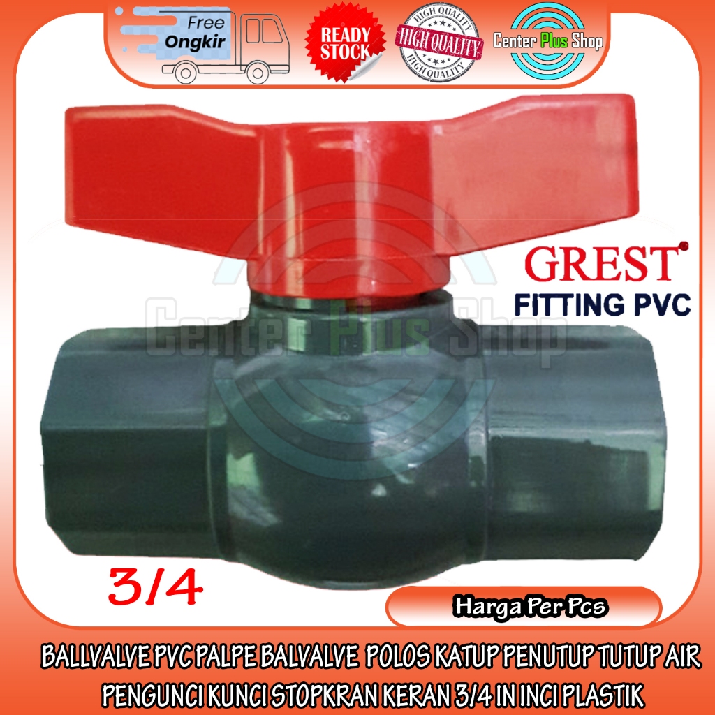 BALLVALVE PVC VALVE PALPE BALVALVE  POLOS KATUP PENUTUP TUTUP AIR  PENGUNCI KUNCI LEDENG STOPKRAN KE