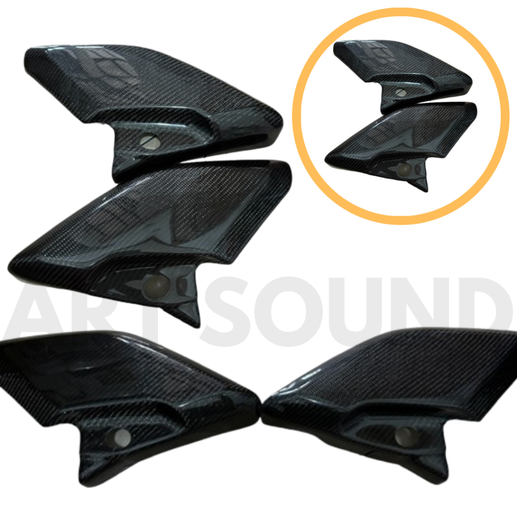 Cover Body Şamping Xmax New Body Belakang Kiri Kanan Set Carbon Kevlar