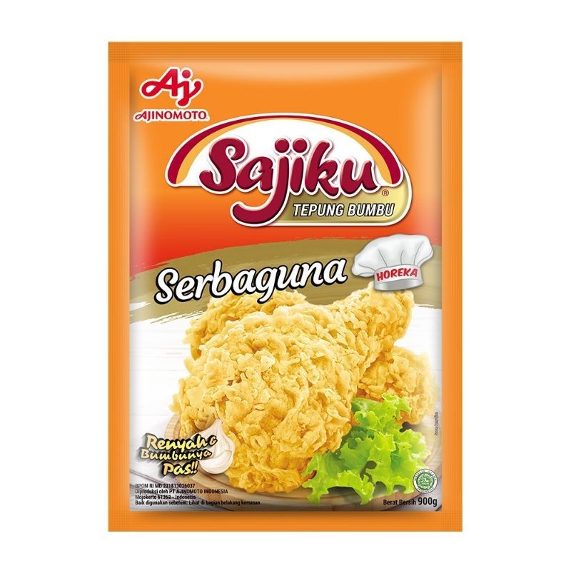 

Sajiku tepung bumbu serbaguna 900gr ayam kentucky