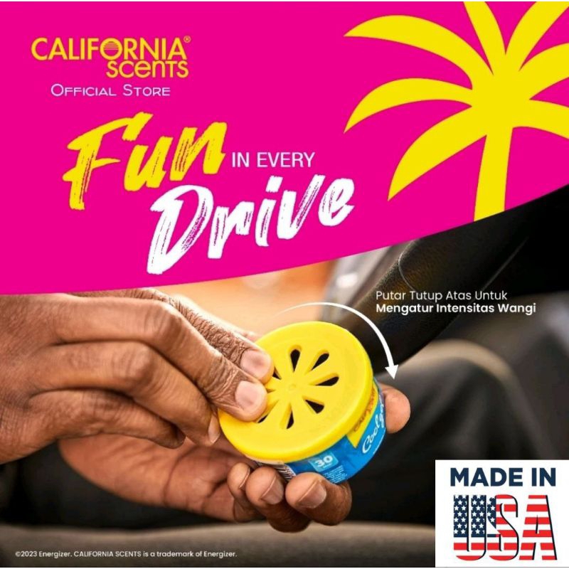California Scents - Parfum Mobil Pengharum Ruangan Wangi Tahan Lama Original USA