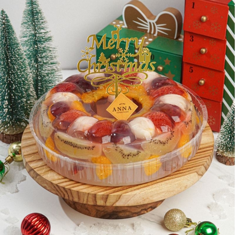 

Full Fruit Pudding Christmas / Puding Buah Edisi Natal / Hampers Pudding Natal