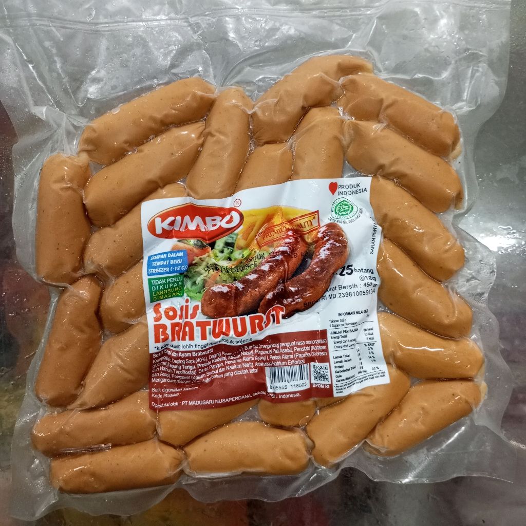 

Kimbo Sosis Cocktail Bratwurst isi 25