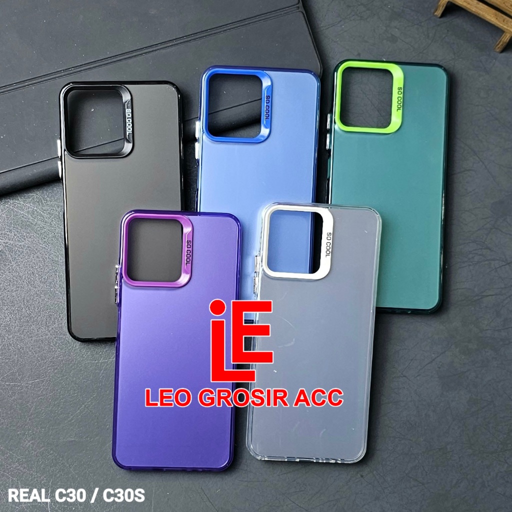 REALME C30 CASE SOCOOL CASE IMD HYBRID PLATE HOLOGRAM REALME C30