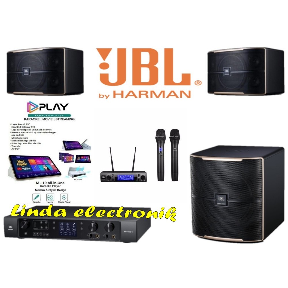 paket karaoke original jbl 10 inch pasion 10 player m19 4tb subwoofer