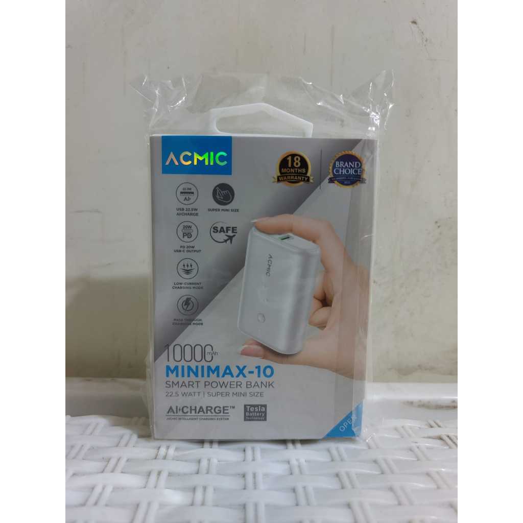ACMIC MINIMAX SuperMini 10000mAh AiCharge Power Bank