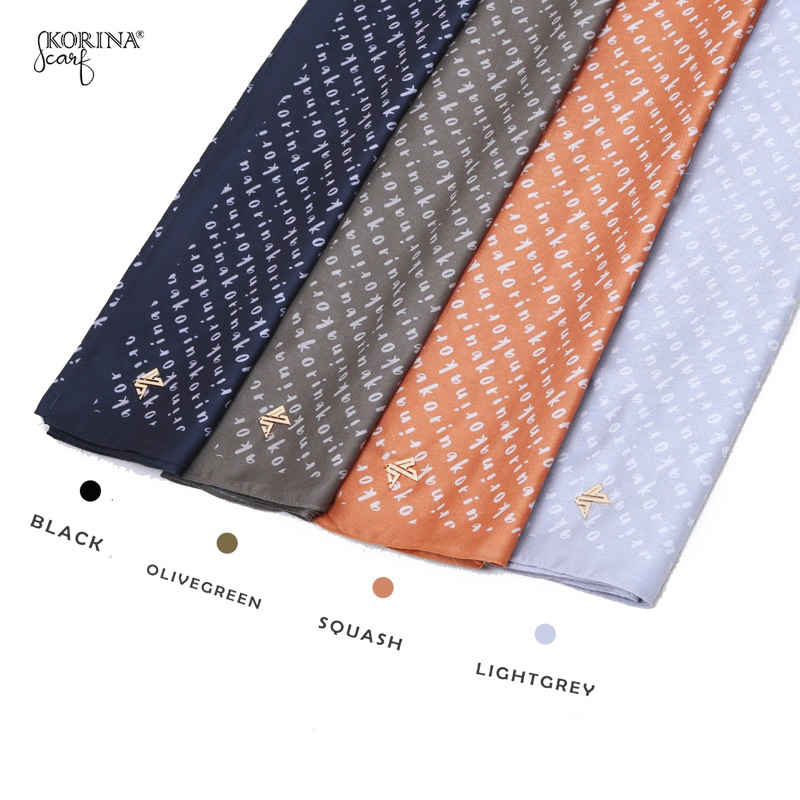 Korina marque pattern scarves