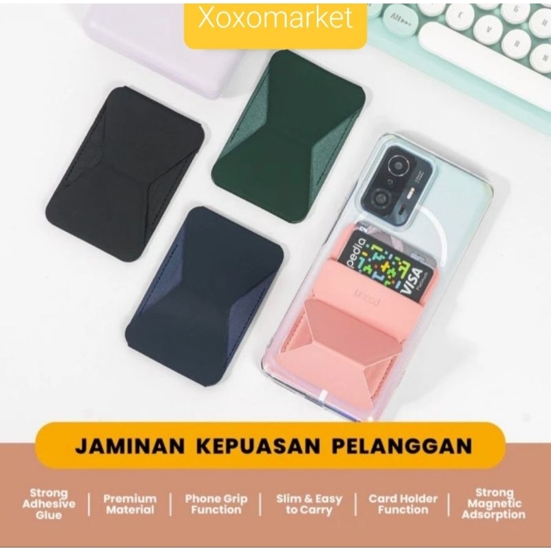 Phone Holder Magnetic Phone Grip, Phone Stand & Sticky Card Holder HD002
