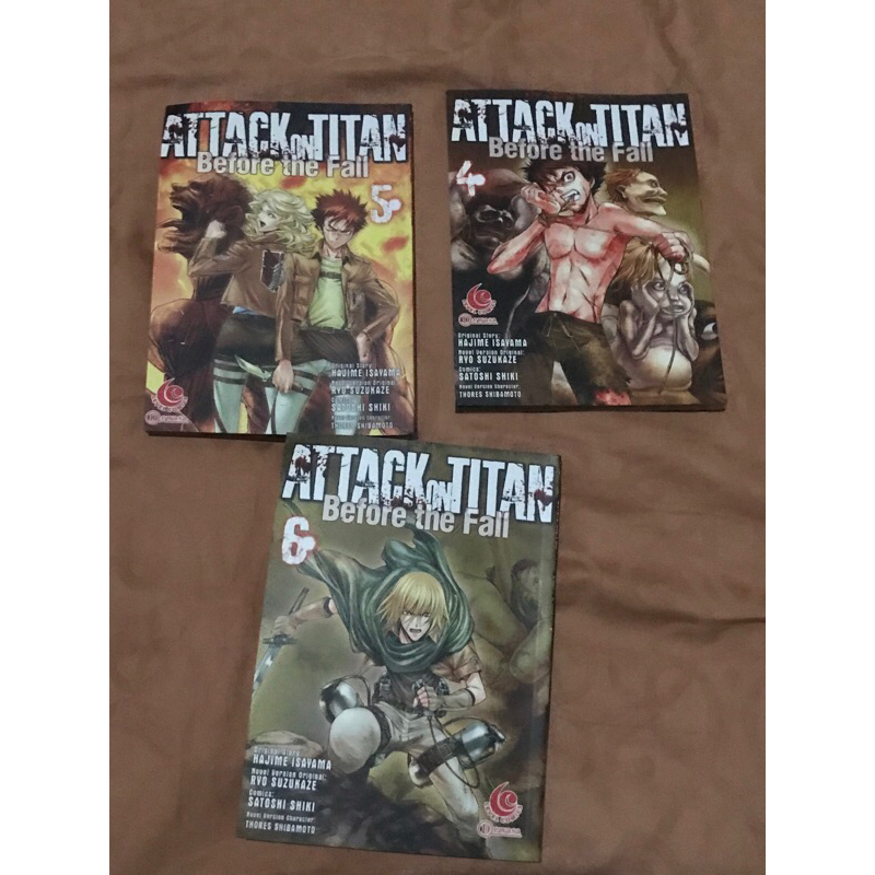 Komik Attack on Titan Before the Fall vol 4-6 set