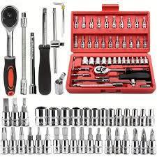Kunci Shock Set Tekiro Kunci L Set Lengkap Kunci Sok Pas Set Tool 46 Pcs Ring