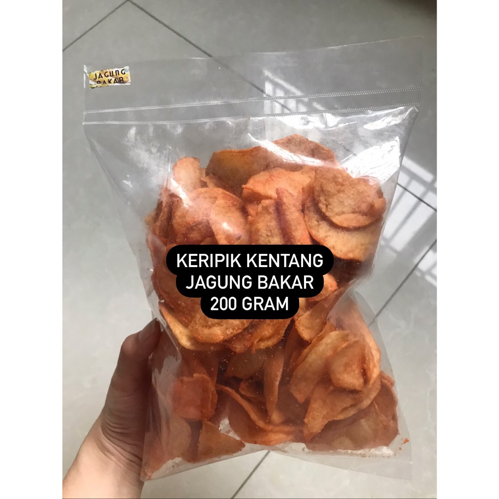 

KERIPIK KENTANG JAGUNG BAKAR 200 GRAM POTATO CHIPS LAYS CHITATO SNACKY MEDAN KERING KENTANG KENTANG IRIS MEDAN TERMURAH