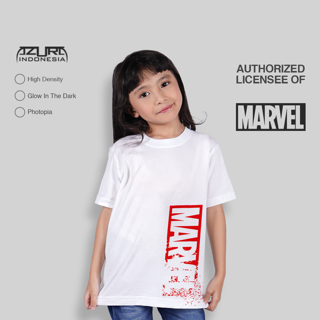 Kaos Azura Marvel Original Marvel Side Font (Anak)
