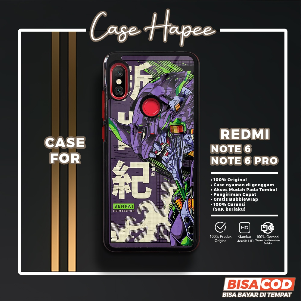 Case Redmi Note 6 Casing Redmi Note 6 Pro [EVAN] Casehapee Case Glossy Case Aesthetic Custom Case Pr
