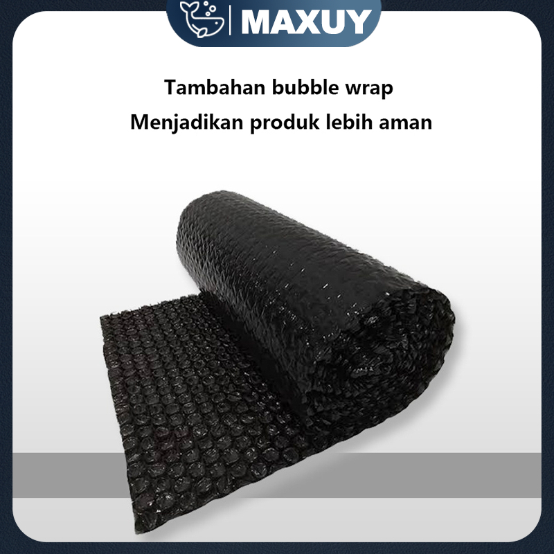 

Tambahan packing bubble film agar produk lebih aman