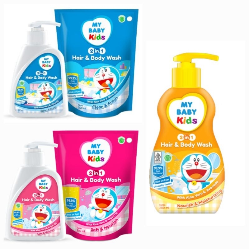 My Baby Kids Hair & Body 2in1 - Mybaby Shampoo Sabun Mandi Anak - Shampo Sabun 2 in 1 Kid