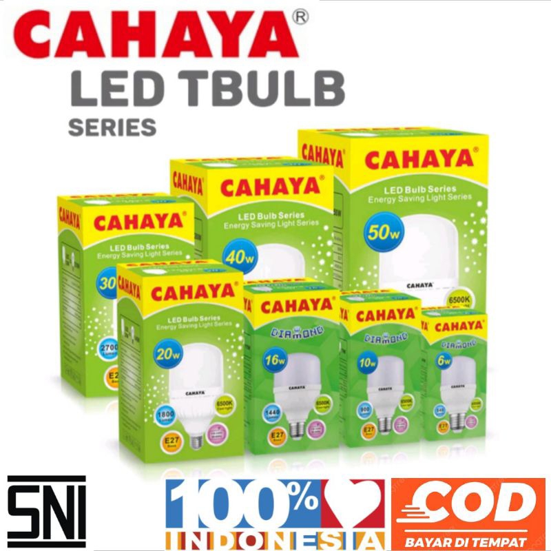 CAHAYA - Lampu LED cahaya Putih Terang Tab SNI 20W 30W 40W 50W hemat listrik lampu kapsul kotak / La