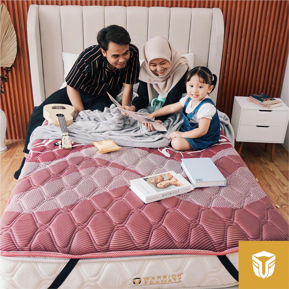 WARRIOR FOAMATT - Matras Protector 90x200 Tebal 5cm | Matras Protektor Kasur Busa Lantai | Topper Sp