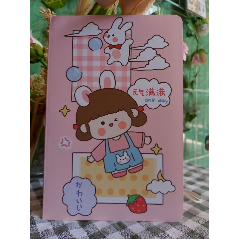 

Notebook buku tulis karakter cute A5 bergaris