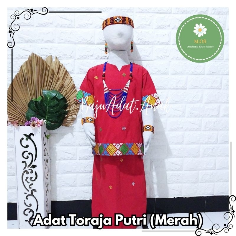 BAJU ADAT TORAJA ANAK PEREMPUAN | PAKAIAN ADAT TORAJA ANAK PEREMPUAN | KOSTUM TORAJA ANAK | BAJU DAE