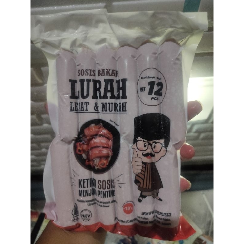 

lurah sosis sapi bakar 500 gram isi 12