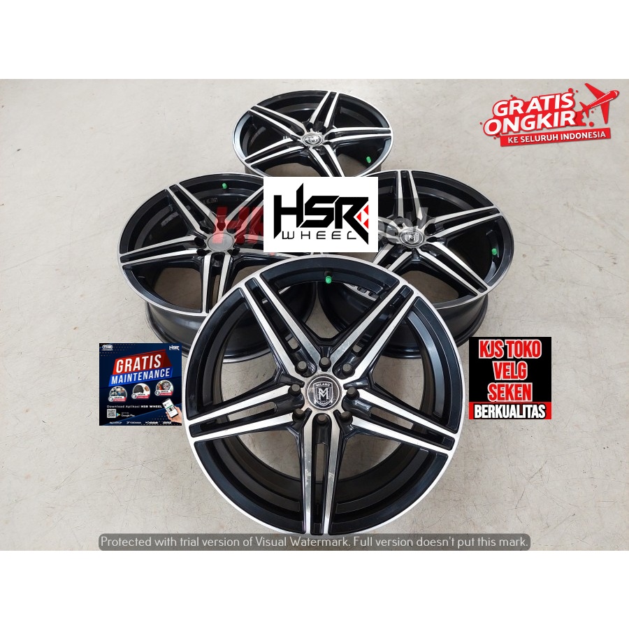 MENJUAL VELG RACING SECOND TERMURAH BERKUALITAS BUAT MOBIL YARIS JAZZ FREED MOBILIO SWIFT KIJANG LGX