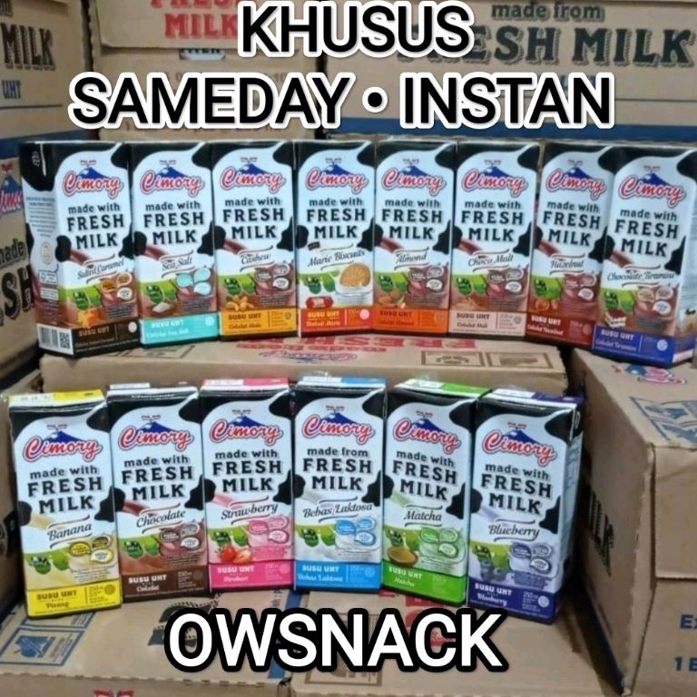 

New event 1 DUS SUSU CIMORY UHT FRESH MILK 25ml 25 ml 1 KARTON SAMEDAY INSTANT TIRAMISU SALTED CARAMEL