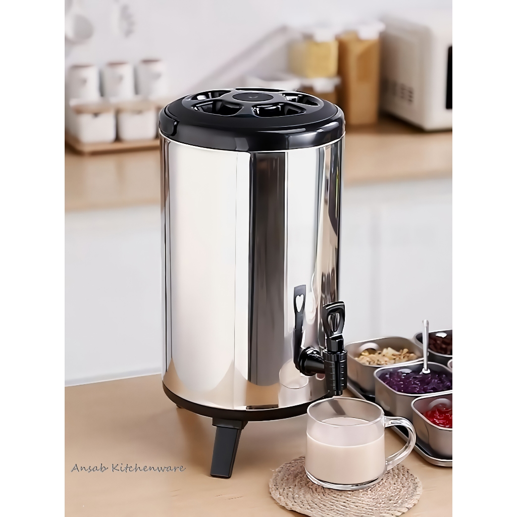 Milk tea Bucket Dispenser Stainless Steel Termos Besar Water Jug Food Grade