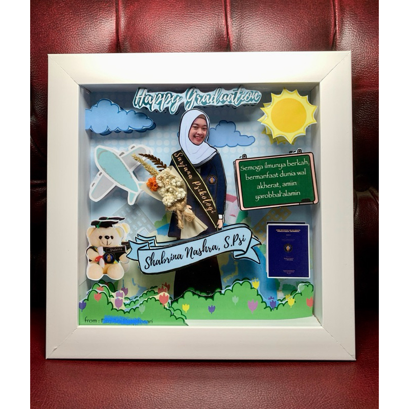 pigura pop up hampers emas mahar nikahan