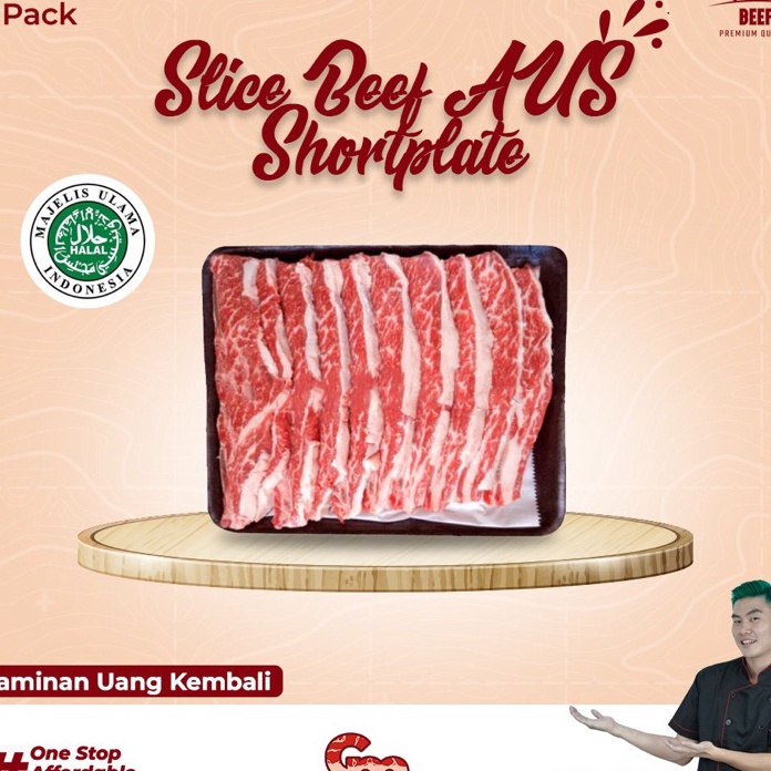 

DISKON Slice Beef AUS Shortplate Daging Sei Sukiyaki Yakiniku Yoshinoya