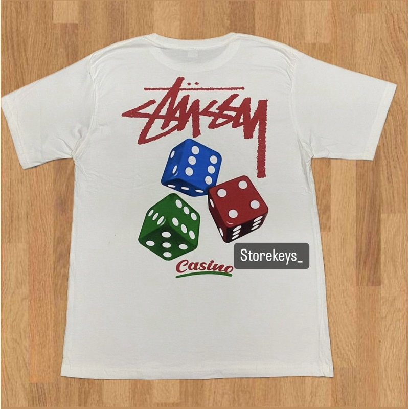 (FREE PAPPER BAG) KAOS STUSSY DADU KAOS STUSSY FACE KAOS STUSSY DRAGON