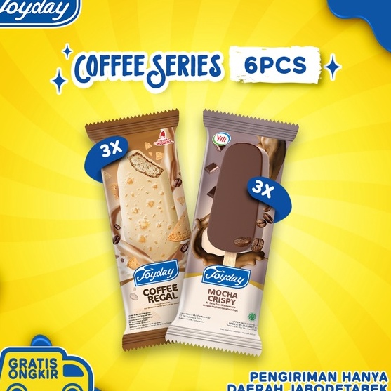 

Free Ongkir Joyday Ice Cream Package Coffee Series Isi 6 pcs Eskrim Stick