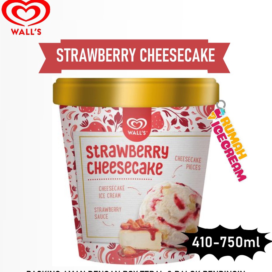 

SALE Ice Cream Es Krim Strawberry Cheesecake Walls