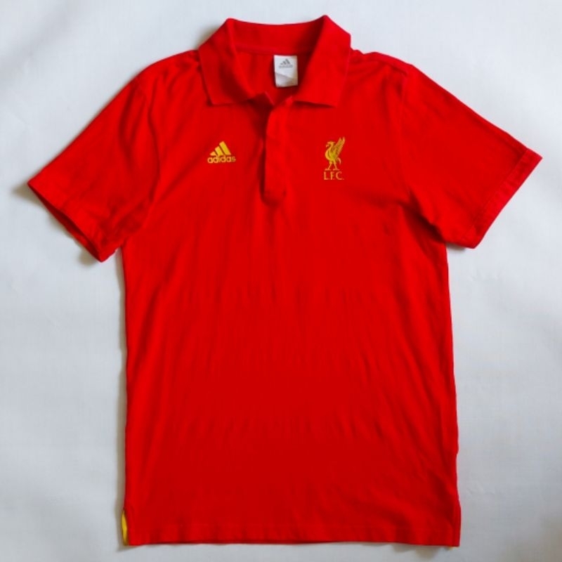 Polo Shirt Liverpool Merah Ori Bekas Second
