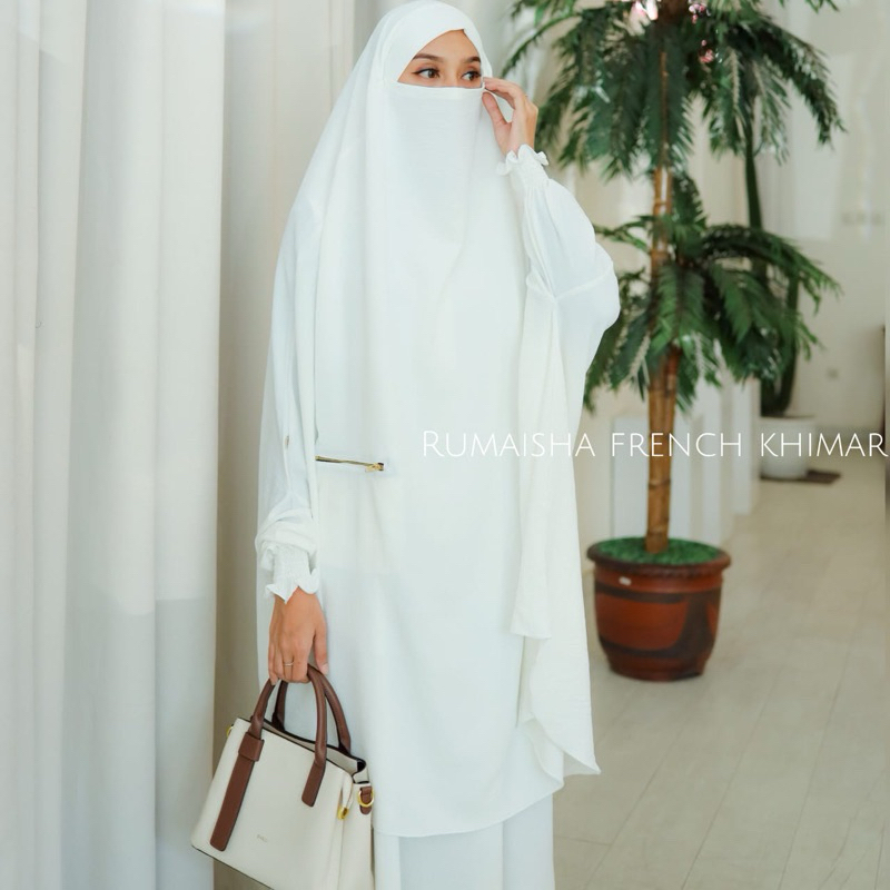 RUMAISHA FRICH KHIMAR WARNA PUTIH