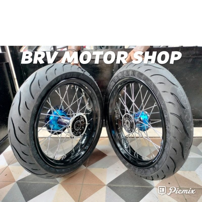 Velg Wr155 Super Moto Yamaha Wr155 Siap Pasang 300+350-250-300-17