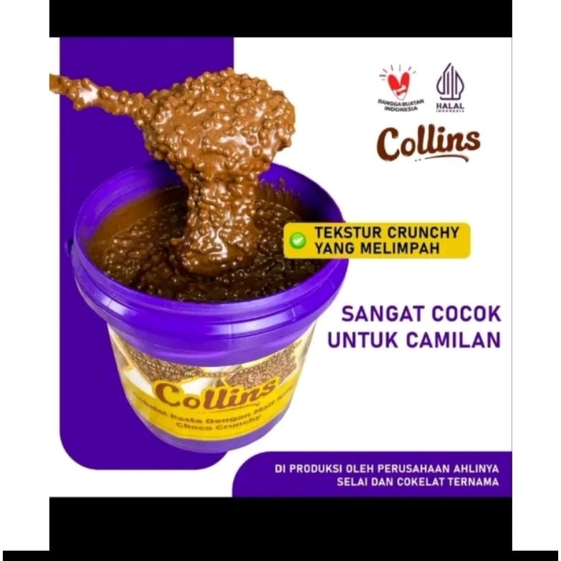 

CHOLLINS CHOCO CRUNCHY 1 KG/Coklat VIRAL TERLARIS/COKLAT CHOLLINS