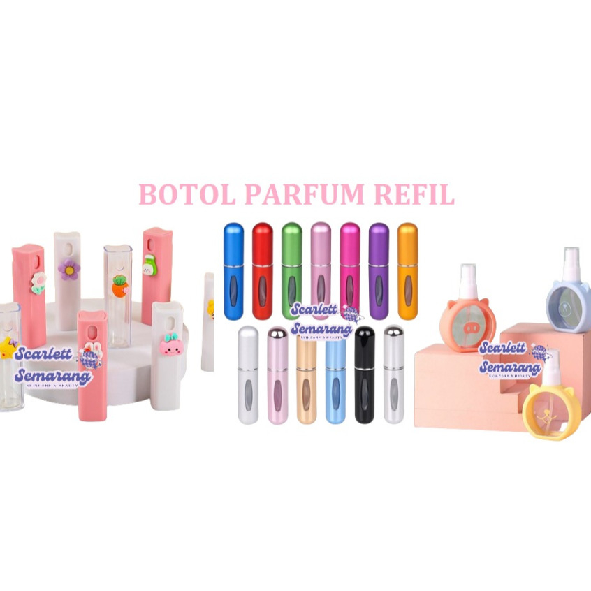 BOTOL PARFUM SPRAY | BOTOL PARFUM REFILL | BOTOL FARFUM | MINI PORTABLE UKURAN 5 ML | BOTOL PARFUM M