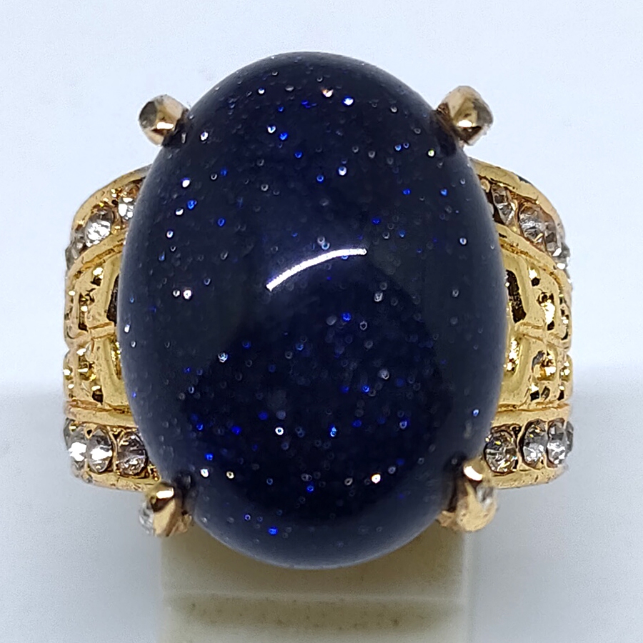 Batu Cincin Akik Pasir Intan Bintik Biru