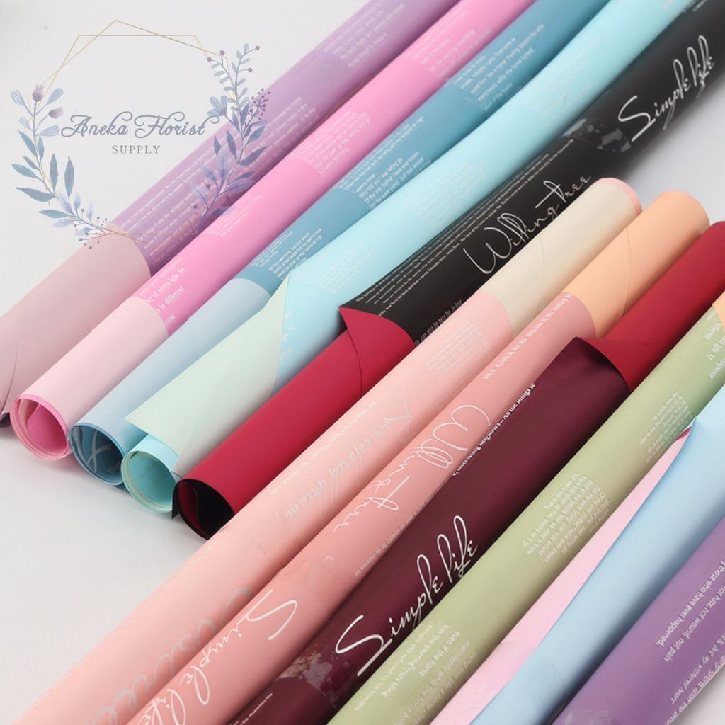 

ANEKAFLORIST - (5 LEMBAR) KERTAS FLOWER WRAPPING MAGAZINE SIMPLE LIFE BICOLOR NEWPAPER / KERTAS CELLOPHANE KERTAS BUKET NEWPAPERS WARNA - AF025