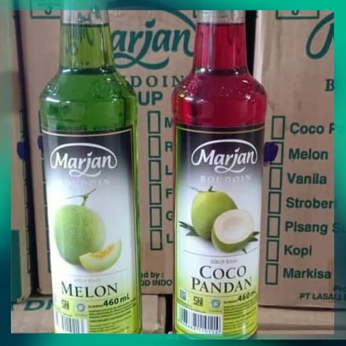 

Sirup Marjan 460ml/ syrup Marjan/ sirop Marjan budoin melon cocopandan