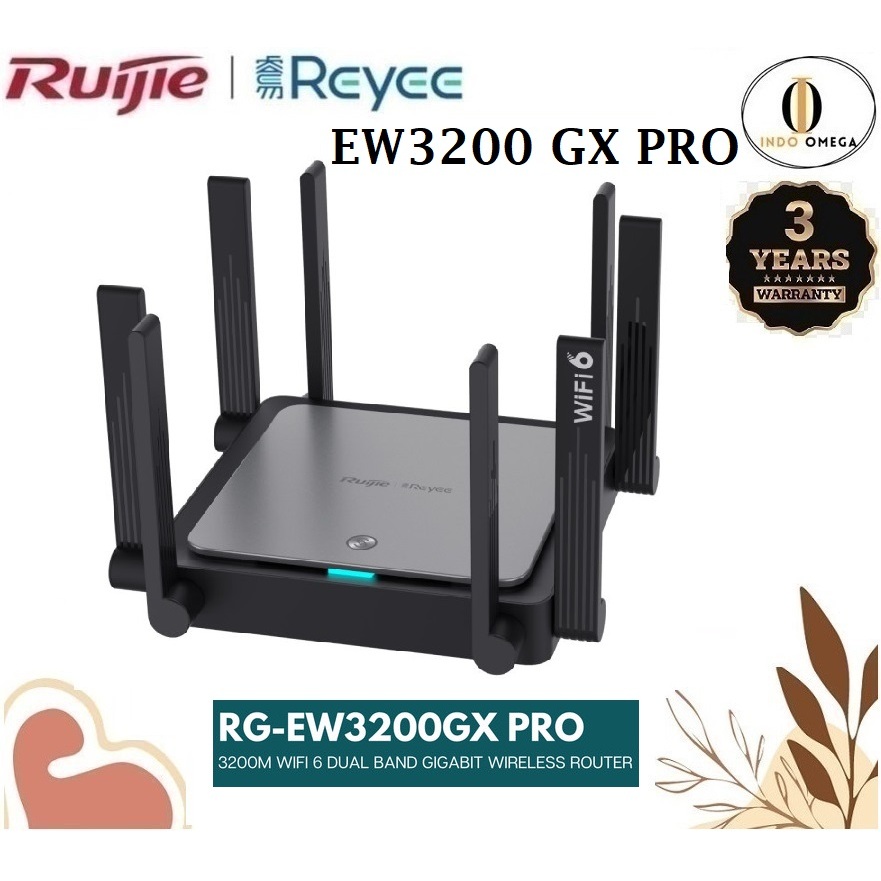 Ruijie RG-EW3200GX PRO 3200M Wi-Fi 6 Dual-band Gigabit Router EW3200 GX PRO 3200