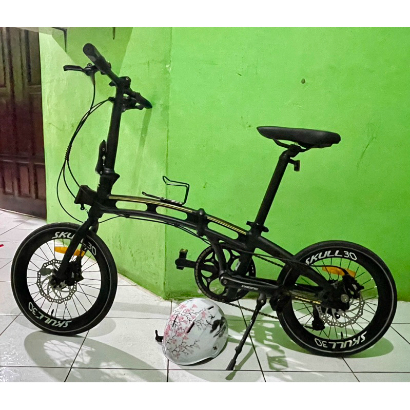 Pacific skull 3.0 Alloy 10 speed rek hidrolik gratis helm  nego